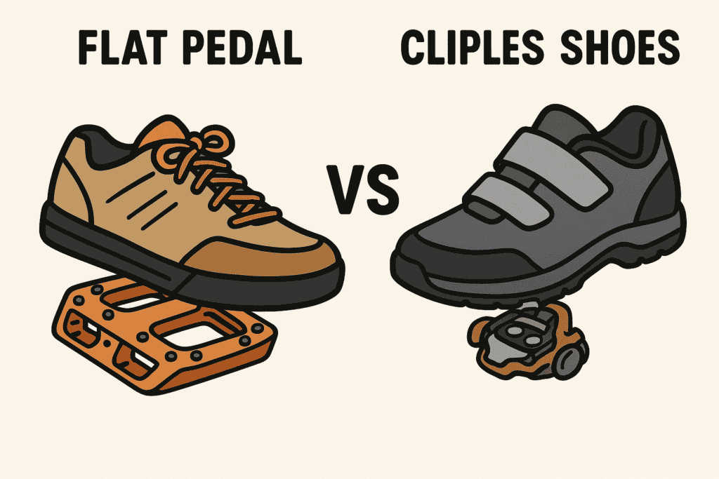 Comfortable hiking shoes versus stylish athletic sneakers for outdoor activities.