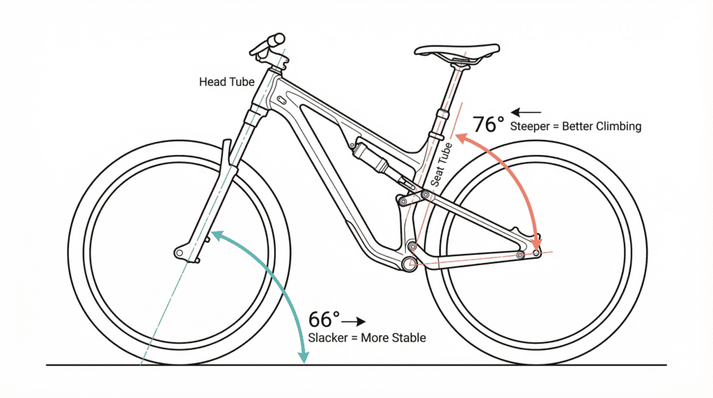 Mountain bike cockpit setup with stem and spacers